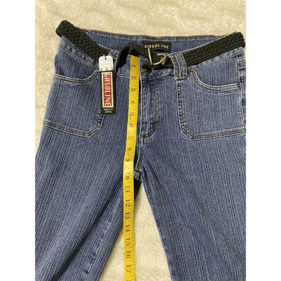 Gasoline straight Leg Stretch Blue Jeans Women's Size 30x25 Vintage NWT - Picture 6 of 12